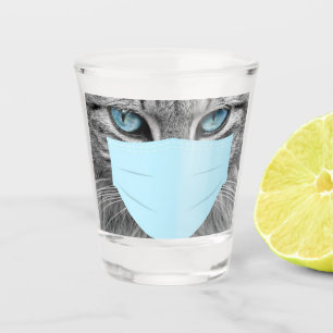 Corona cat shot glass