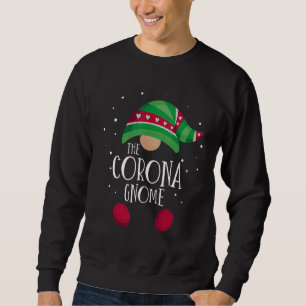 Corona Gnome Family Matching Christmas Pajamas Sweatshirt