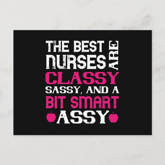 Corona Nurses - Best Nurses Are Classy Postcard (Front)