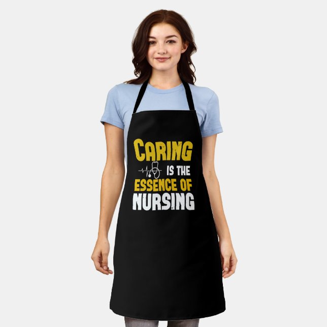 Corona Nurses - Caring Is The Essence Apron (Worn)