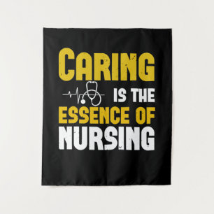 Corona Nurses - Caring Is The Essence Tapestry