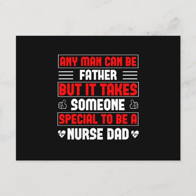 Corona Nurses - Nurse Dad Is Special Postcard (Front)