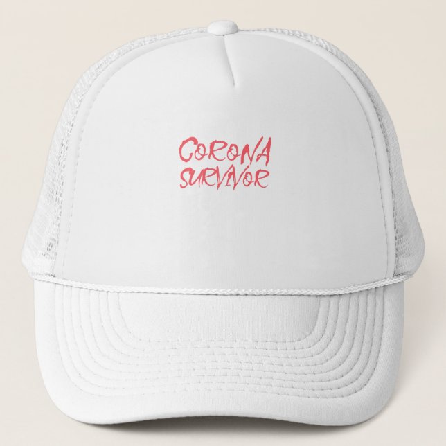 Corona Virus Awareness Design Trucker Hat (Front)