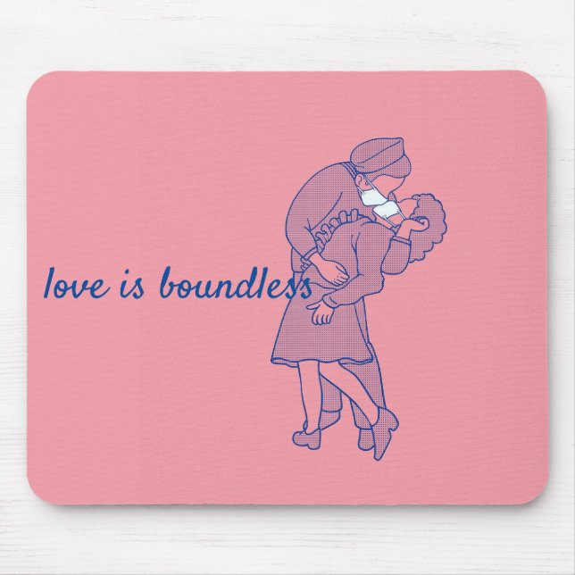 Corona Virus - love is boundless Mouse Pad (Front)