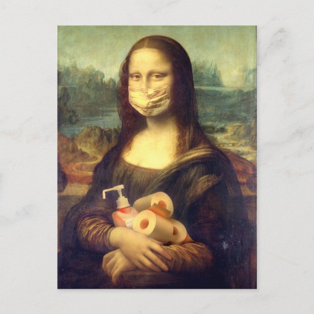 Corona Virus Portrait Postcard (Front)