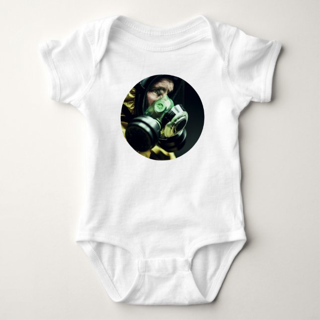 Corona Virus Protective Mask Baby Bodysuit (Front)