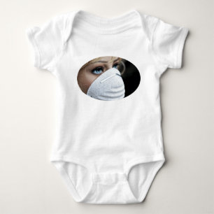 Corona Virus Protective Mask Baby Bodysuit
