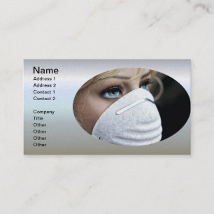 Corona Virus Protective Mask Business Card