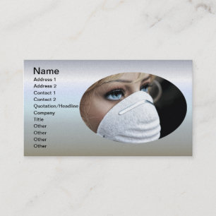 Corona Virus Protective Mask Business Card
