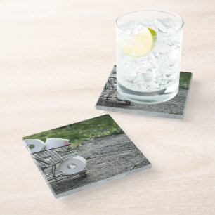 Corona Virus Protective Mask Glass Coaster