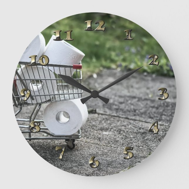 Corona Virus Protective Mask Large Clock (Front)