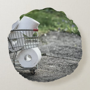 Corona Virus Protective Mask Round Cushion