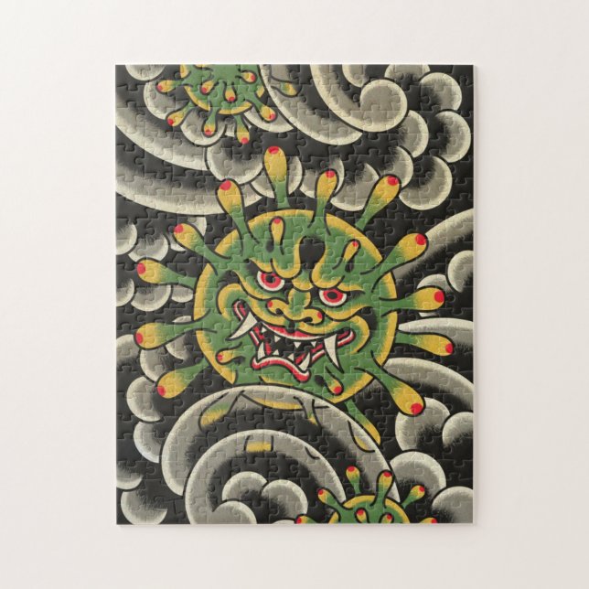 Corona virus puzzle (Vertical)