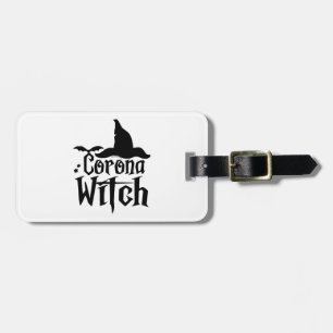 Corona Witch Halloween , Funny Halloween , Luggage Tag