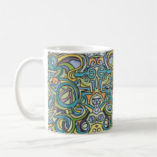 Coronado-Artsy Colorful Abstract Pattern Coffee Mug
