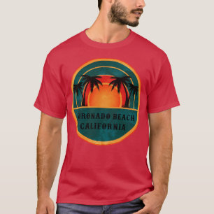 Coronado Beach California Beach Retro Sunset T-Shirt