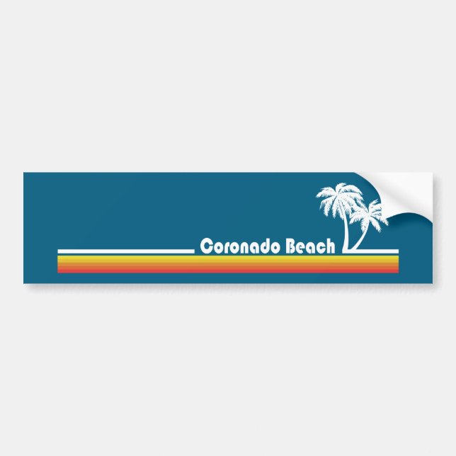 Coronado Beach California Bumper Sticker (Front)