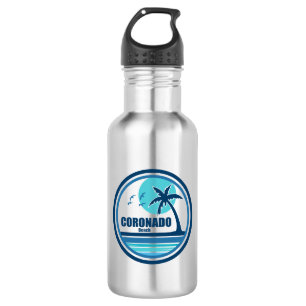 Coronado Beach California Palm Tree Birds 532 Ml Water Bottle
