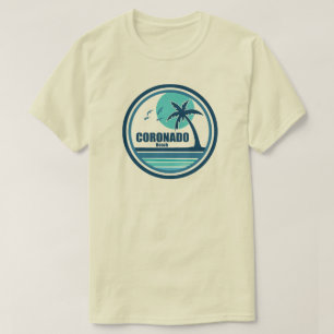 Coronado Beach California Palm Tree Birds T-Shirt