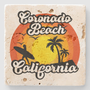 Coronado Beach,California Stone Coaster
