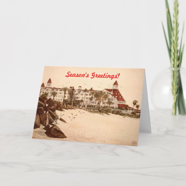 CORONADO BEACH HOLIDAY CARD (Front)