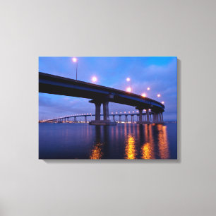 Coronado Bridge at Dusk Canvas Print