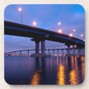 Coronado Bridge at Dusk Coaster