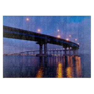 Coronado Bridge at Dusk Cutting Board