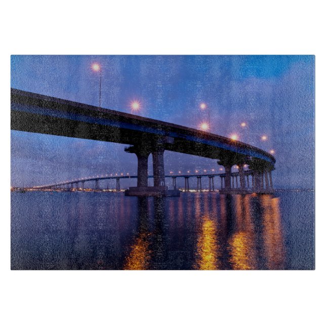 Coronado Bridge at Dusk Cutting Board (Front)