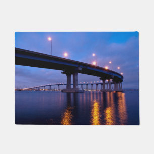 Coronado Bridge at Dusk Doormat