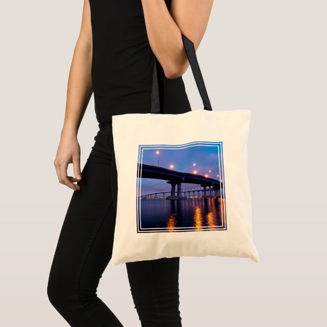 Coronado Bridge at Dusk Tote Bag (Front (Product))