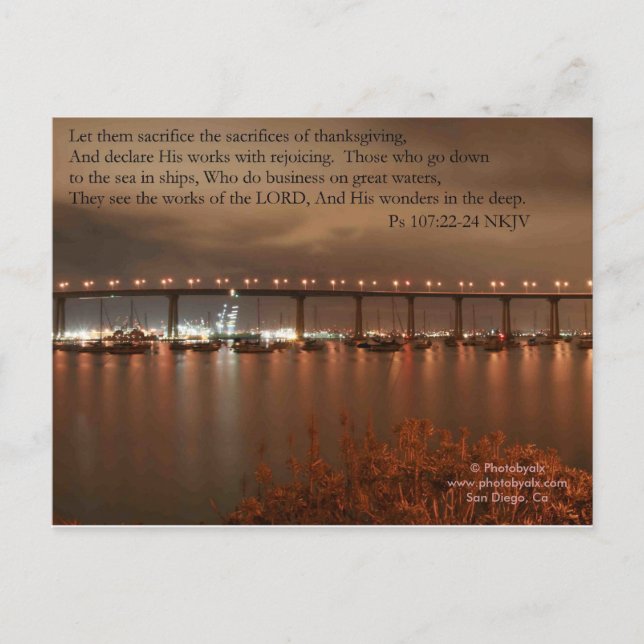 Coronado Bridge Postcard (Front)