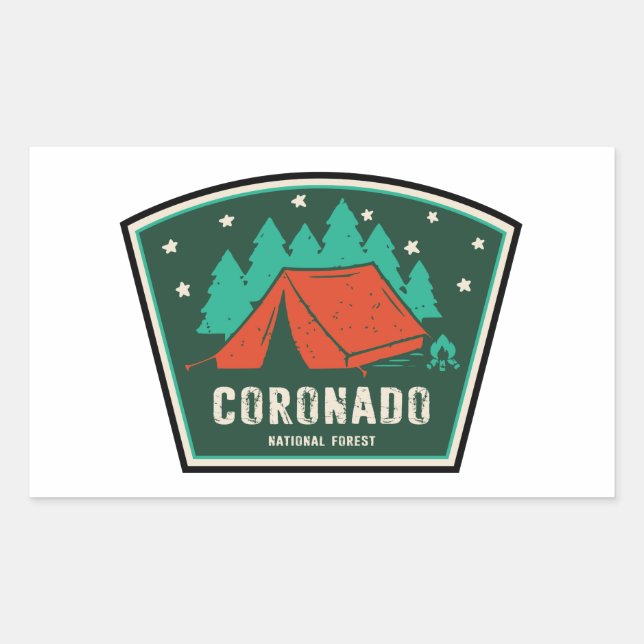 Coronado National Forest Camping Rectangular Sticker (Front)