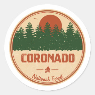 Coronado National Forest Classic Round Sticker