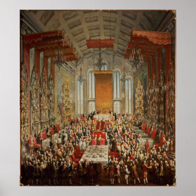 Coronation Banquet of Joseph II in Frankfurt Poster (Front)