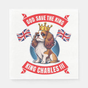 Coronation Cavalier King Charles Napkin