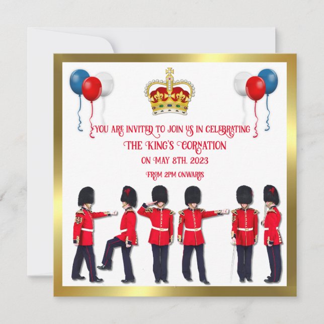 Coronation Celebration Lunch Invitation (Front)