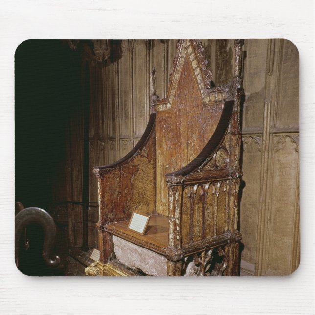 Coronation chair made for Edward I by 'Walter' Mouse Pad (Front)