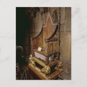 Coronation chair made for Edward I by 'Walter' Postcard