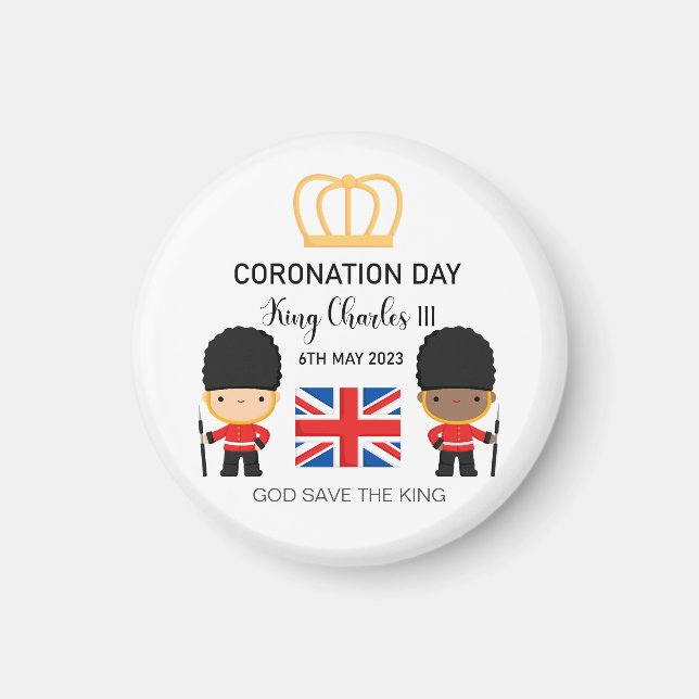 Coronation day 2023 King Charles III Personalised  Magnet (Front)