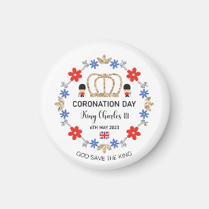 Coronation day 2023 King Charles III Personalised  Magnet