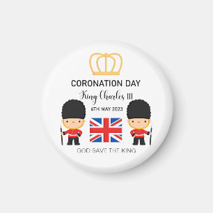 Coronation day 2023 King Charles III Personalised  Magnet