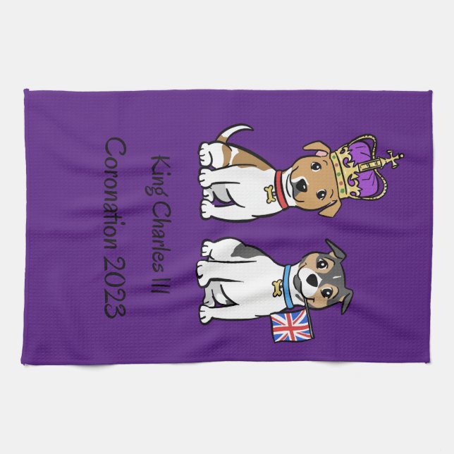 Coronation Dogs Tea Towel (Horizontal)