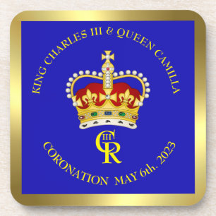 Coronation King Charles and Queen Camilla Souvenir Coaster