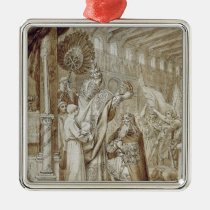 Coronation of Charlemagne Metal Tree Decoration