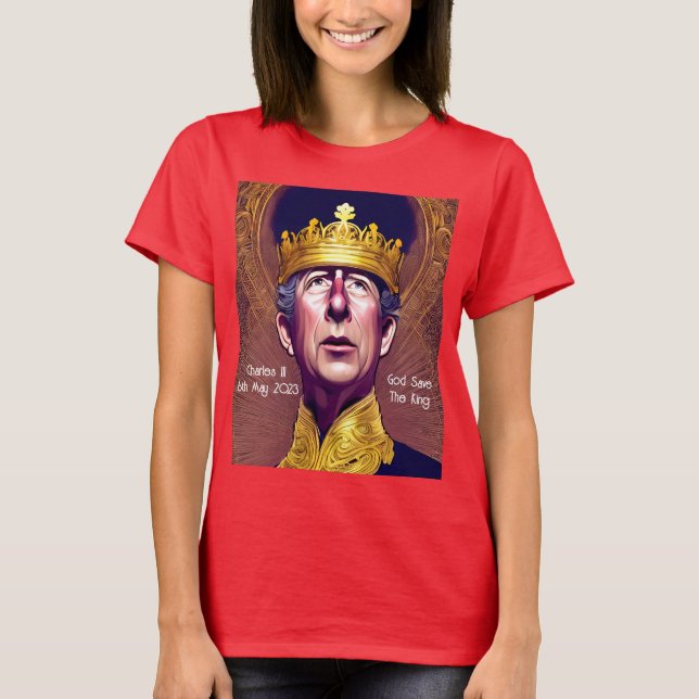 Coronation of King Charles III T-Shirt (Front)