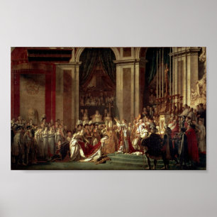 Coronation of Napoleon by Jacques-Louis David Poster