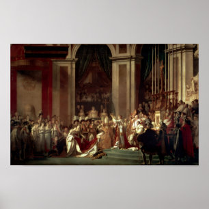 Coronation of Napoleon by Jacques-Louis David Poster