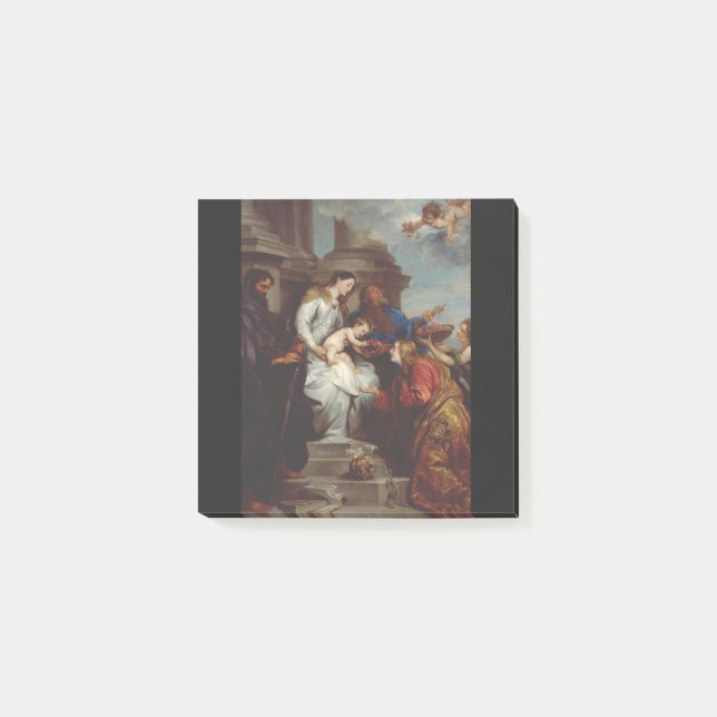 Coronation of Saint Rosalia by Anthony van Dyck Post-it Notes (Front)