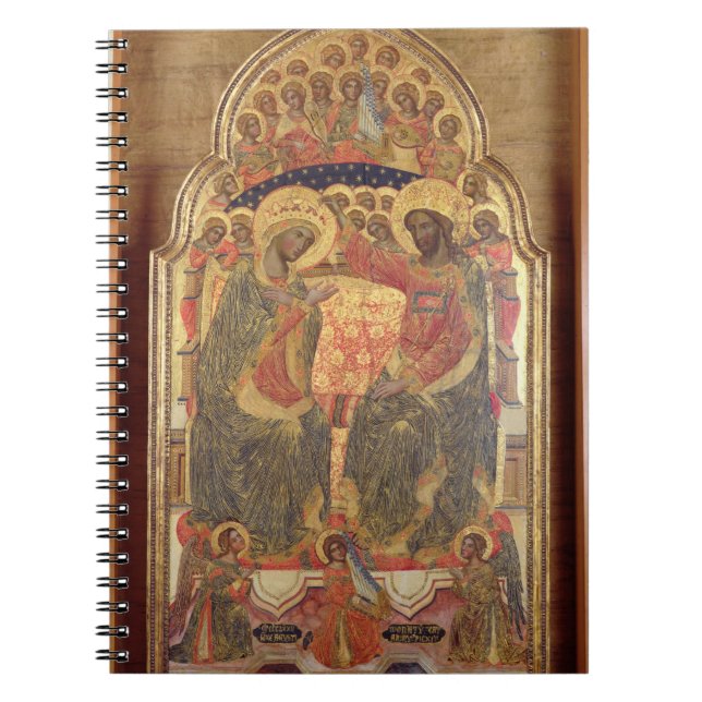 Coronation of the Virgin, 1372 Spiral Notebook (Front)